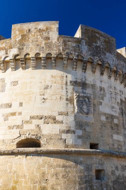Castello di Acaya kalesi, Lecce ili, Apulia, İtalya