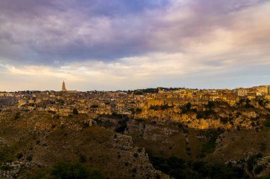 UNESCO sitesi - Matera antik kenti (Sassi di Matera) Basilicata, Güney İtalya