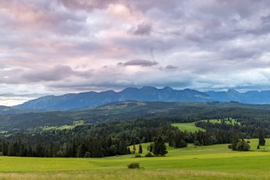 Jurgow yakınlarındaki High Tatras, Polonya manzarası