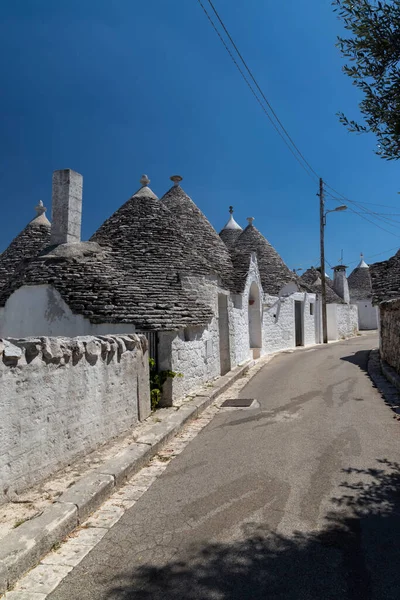 Σπίτια Trulli Στο Alberobello Τοποθεσία Unesco Περιοχή Apulia Ιταλία — Φωτογραφία Αρχείου