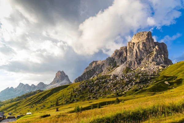 Krajobraz Pobliżu Passo Giau Dolomitach Włochy — Zdjęcie stockowe