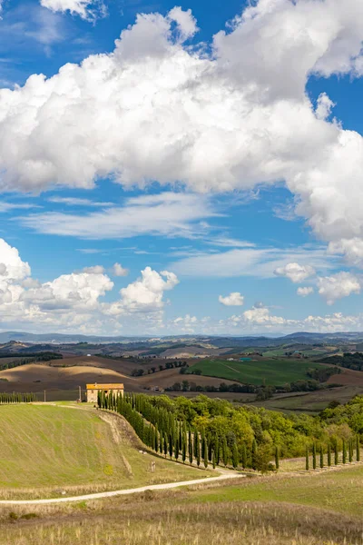 Typiskt Toskanskt Landskap Val Orcia Italien — Stockfoto