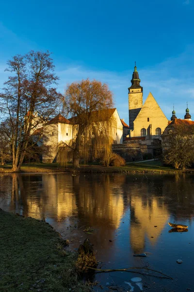 Telc Unesco World Heritage Site Det Sydlige Moravia Tjekkiet - Stock-foto
