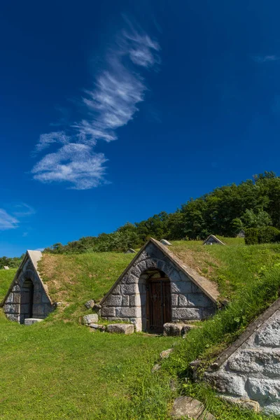 Gombos Hegyi Pincesor Hercegkut Unesco Site Great Plain North Hungary — Stock Photo, Image