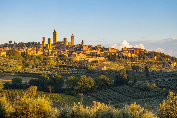 San Gimignano Unesco Toskania Włochy — Zdjęcie stockowe