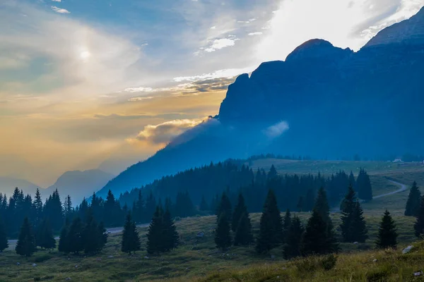 Dolomiten Italienisch Slowenischer Grenze Rund Den Berg Monte Ursic Mit — Stockfoto
