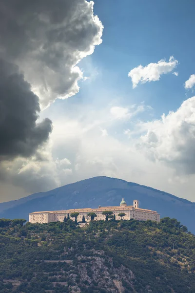 Abadia Monte Cassino Região Lácio Itália — Fotografia de Stock