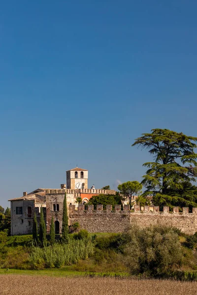Castello Castellaro Lagusello Unesco Region Lombardii Włochy — Zdjęcie stockowe