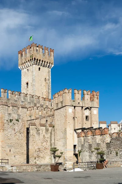 Sirmione Castle Lago Garda Região Lombardia Itália — Fotografia de Stock