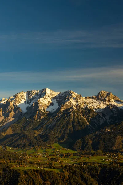 奥地利施蒂里亚 Dachstein Massif秋天 — 图库照片