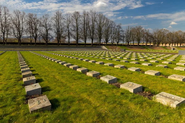 Malá Pevnost Pomník Obětem Světové Války Terezín Severní Čechy Česká — Stock fotografie