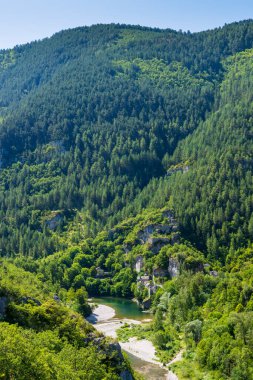 Gorges du Tarn, Occitania bölgesi, Aveyron bölümü, Fransa