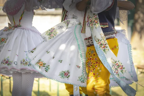 Detail Folk Costume Rakvice Southern Moravia Czech Republic — Stock Photo, Image