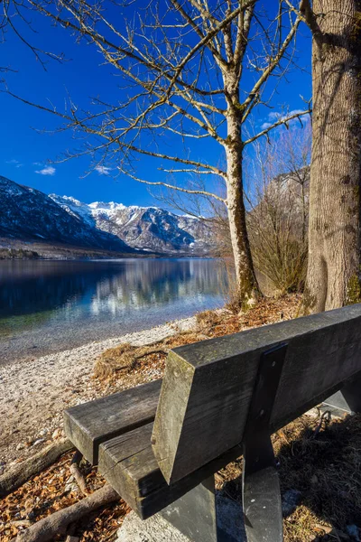 Lago Bohinjsko Parque Nacional Triglav Eslovénia — Fotografia de Stock