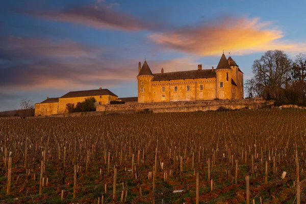 Kasteel Château Rully Departement Saone Loire Bourgondië Frankrijk — Stockfoto