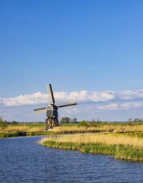 Windmill Broekmolen Molenlanden Nieuwpoort Netherlands — Fotografia de Stock