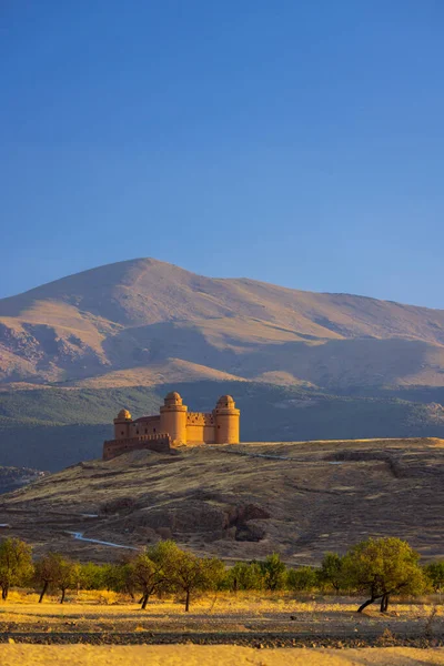 Calahorra Slott Med Sierra Nevada Andalusien Spanien — Stockfoto