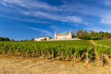 Chateau de Rully Şatosu, Saone-et-Loire kalkışı, Burgundy, Fransa