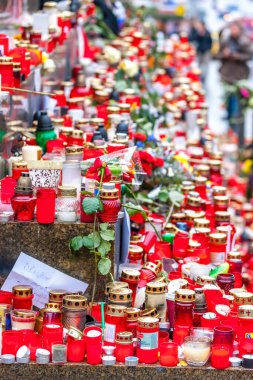 Eski cumhurbaşkanı Vaclav Havel 'in Aralık 2011' deki ölümünden sonra, Prag, Çek Cumhuriyeti
