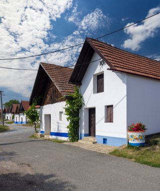Traditional wine cellars in Blatnice pod Svatym Antoninkem, Slovacko, Southern Moravia, Czech Republic
