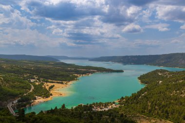 Lake of Sainte-Croix in Var department, Provence, France