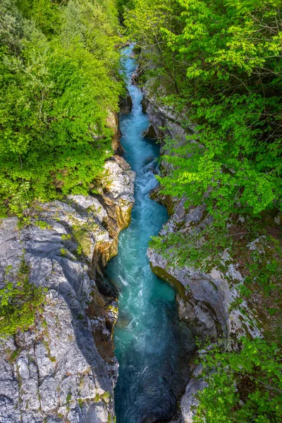 Grote Soca Kloof Velika Korita Soce Triglavski Nationaal Park Slovenië — Stockfoto