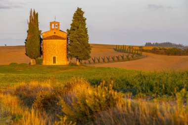 Madonna di Vitaleta Kilisesi, San Quirico d Orcia, Toskana, İtalya