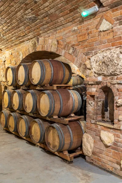 Wine Cellars Barrels Rakvice Southern Moravia Czech Republic — Stock Photo, Image