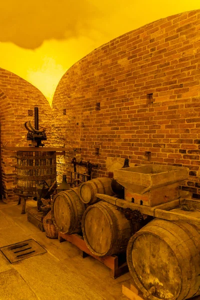Traditional Winemaking Equipment Piedmont Italy — Stock Photo, Image