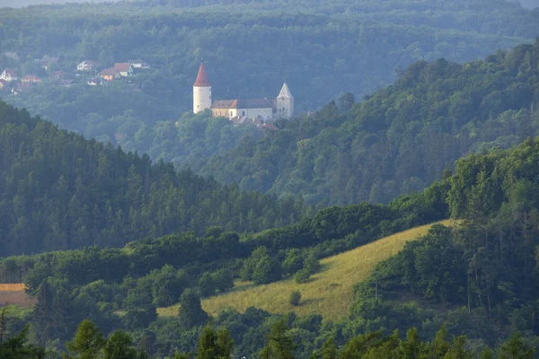 Krivoklat Kraliyet Kalesi Orta Bohemya Çek Cumhuriyeti — Stok fotoğraf