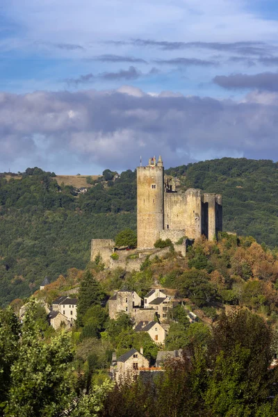 Chateau Najac Aveyron Południowa Francja — Zdjęcie stockowe