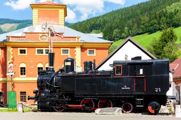 Museo Del Ferrocarril Con Motor Vapor Vordernberg Estiria Austria —  Fotos de Stock