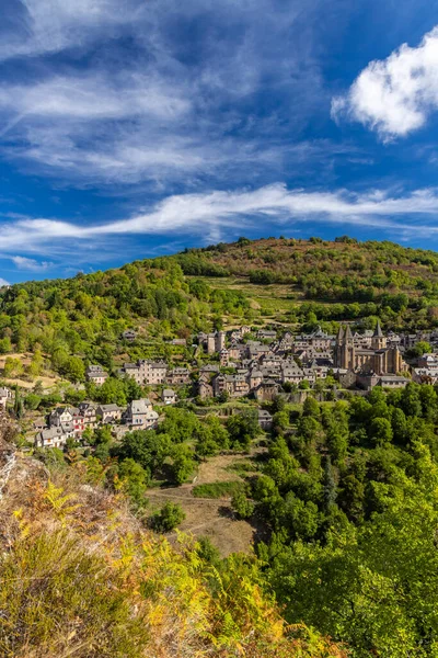 Unesco Village Conques Rouergue Aveyron Department France — Stockfoto
