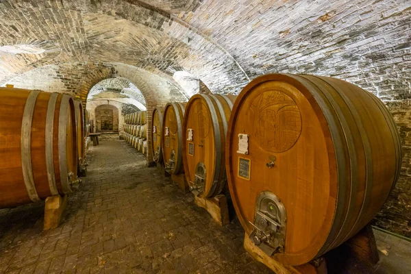 Wine Cellar Castello Razzano Piedmont Italy —  Fotos de Stock