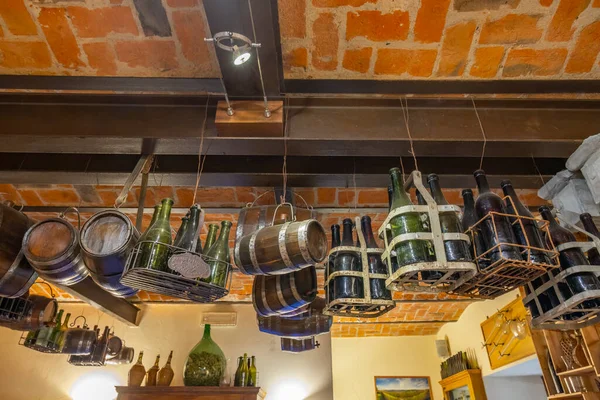 Traditional Winemaking Equipment Castello Razzano Piedmont Italy — Stockfoto
