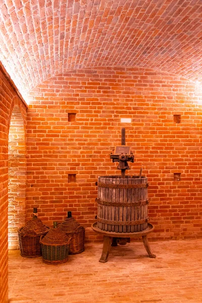 Traditional Winemaking Equipment Piedmont Italy — Zdjęcie stockowe
