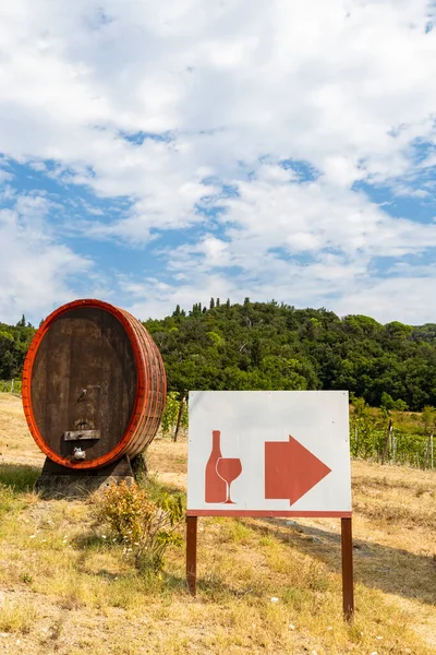 Wine Barrel Firenze Tuscany Italy — Stock Photo, Image