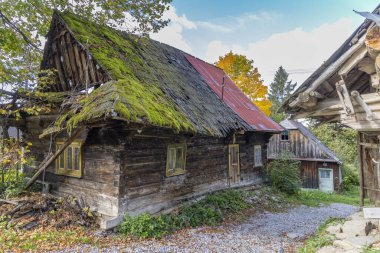 Janosik evi (Janosikov dom), Terchova, Slovakya yakınlarındaki Janosikovci