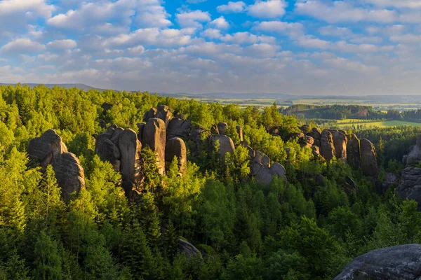 Schmiedeschlucht Kovarova Rokle Naturschutzgebiet Broumovske Steny Ostböhmen Tschechische Republik — Stockfoto