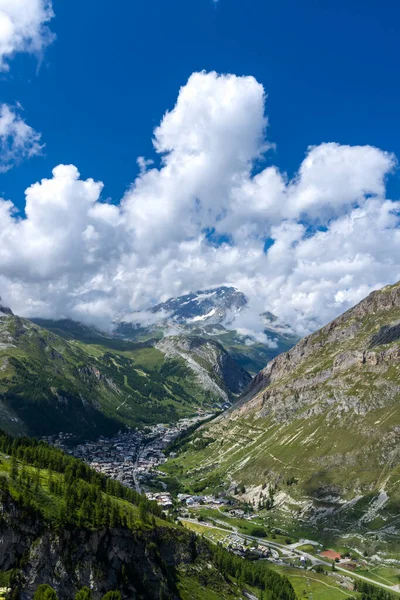 Paesaggio Con Val Isere Savoia Francia — Foto Stock