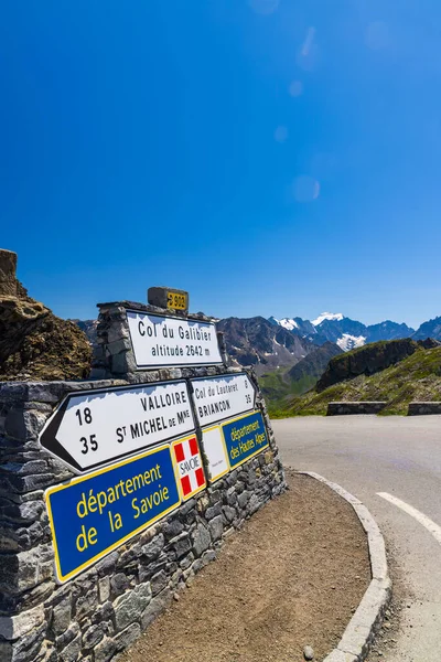 Col Galibier Hautes Alpes France — стокове фото