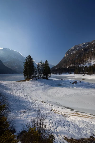 Lago Predil Provincia Udine Italia — Foto de Stock