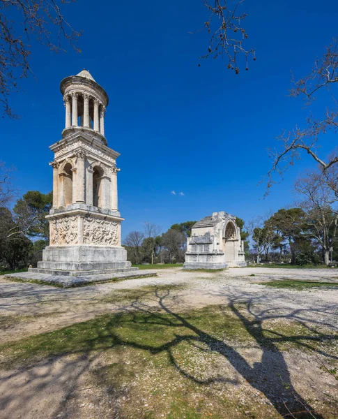Mausoleum Glanum Archeologické Naleziště Glanum Poblíž Saint Remy Provence Provence — Stock fotografie