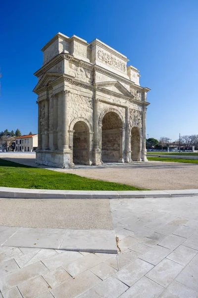 Roman Triumphal Arch Orange Unesco World Heritage Provence France — Stockfoto