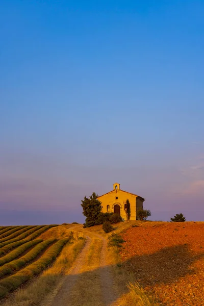 Chapel Plateau Valensole Provence France — Stockfoto