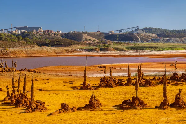 Undanröjande Den Ekologiska Bördan Världens Äldsta Koppargruvor Minas Riotinto Spanien — Stockfoto