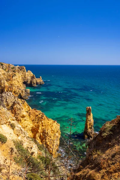 Costa Del Algarve Cerca Lagos Portugal — Foto de Stock