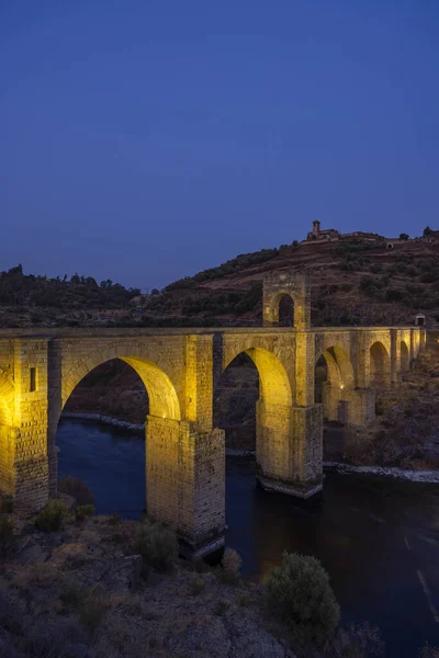 Puente Alcantara Extremadurában Spanyolországban — Stock Fotó