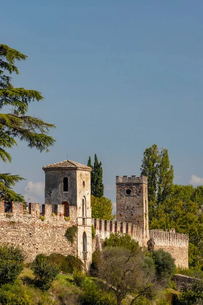 포르투갈어 Castello Castellaro Lagusello Unesco Site Lombardy Region Italy — 스톡 사진