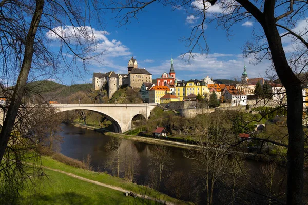 Zamek Loket Stare Miasto Czechy Zachodnie Czechy — Zdjęcie stockowe